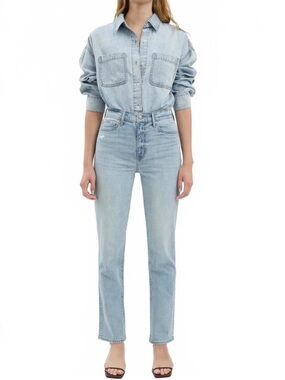Daze Denim Smarty Pants High Rise Slim Straight Jean NWT!
